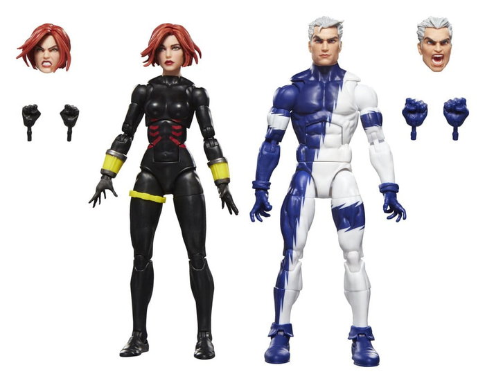 Hasbro Marvel Legends Series Black Widow & Quicksilver Pack de 2 Figuras