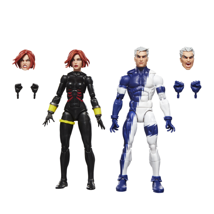 Hasbro Marvel Legends Series Black Widow & Quicksilver Pack de 2 Figuras