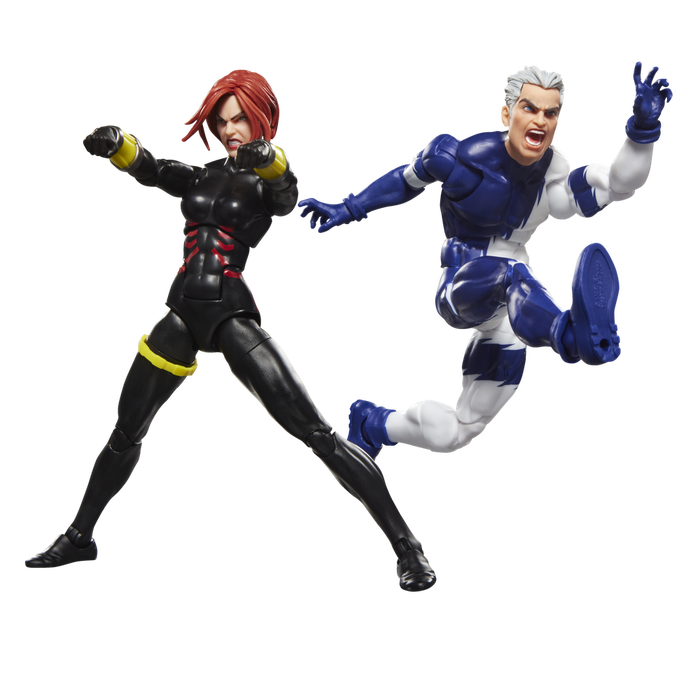 Hasbro Marvel Legends Series Black Widow & Quicksilver Pack de 2 Figuras
