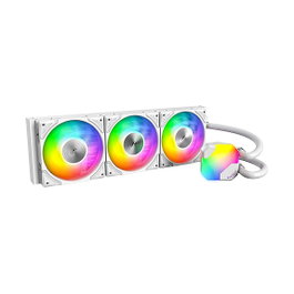 Montech HyperFlow ARGB 360 Blanco, Refrigeración Líquida Todo en Uno, 360mm, 3 Ventiladores 12cm, PWM, LED ARGB, Socket AM5 AM4 LGA 1700 LGA 1851