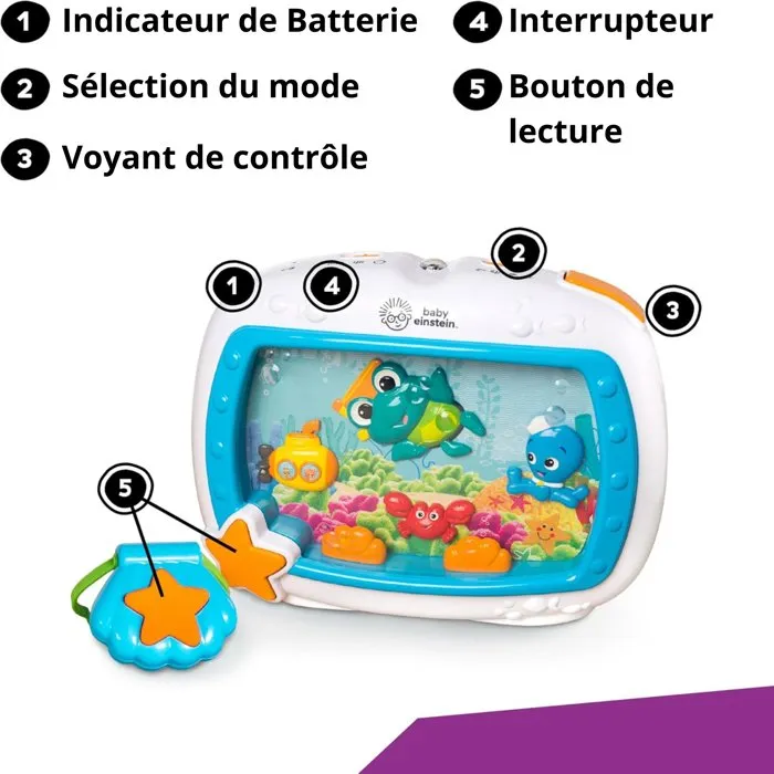 Baby Einstein Luz Nocturna Musical Sea Dreams Soother Multicolor para Cuna