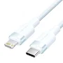 Vention Cable USB-C a Lightning Macho, 1m Azul, 27W, 480Mbps, Algodón Trenzado