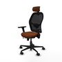 PIQUERAS Y CRESPO Silla de oficina Jorquera con mecanismo Sincro/Traslack Marrón y Negro