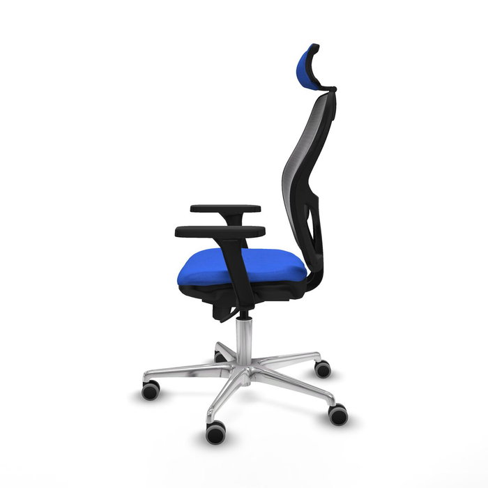 PIQUERAS Y CRESPO Silla de oficina Jorquera con mecanismo Sincro, Azul y Negro