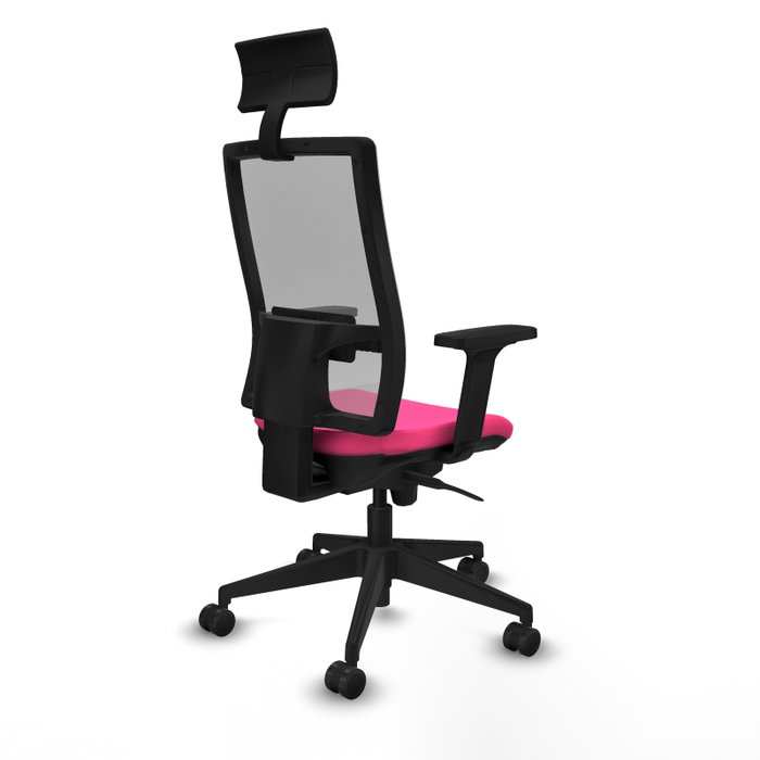 PIQUERAS Y CRESPO Silla de oficina Horna Rosa y Gris PIQUERAS Y CRESPO Silla de oficina Horna Rosa y Gris