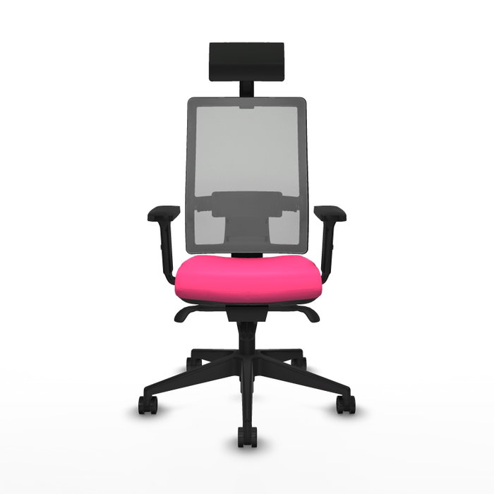 PIQUERAS Y CRESPO Silla de oficina Horna Rosa y Gris PIQUERAS Y CRESPO Silla de oficina Horna Rosa y Gris