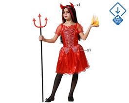 Disfraz para Niños Rojo Demonia Demonio