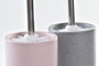 DKD Home Decor Escobillero Dolomite Plateado Pack de 2