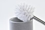 DKD Home Decor Escobillero Dolomite Plateado Pack de 2