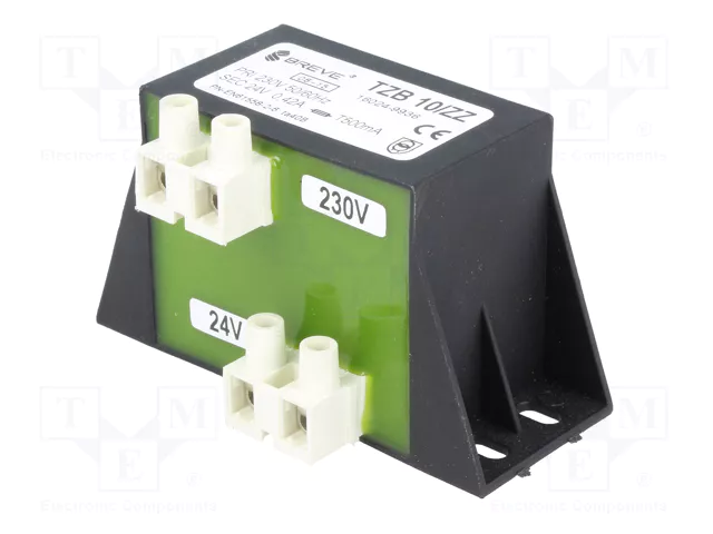 BREVE TUFVASSONS Transformador Cerrado 10VA 230VAC 24V