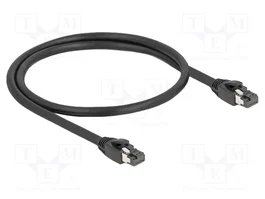 DeLOCK Cable de red RJ45 Cat.8.1 S/FTP 0,5 m Negro