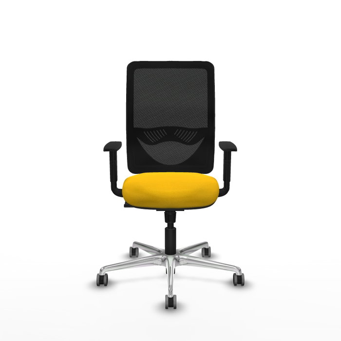 PIQUERAS Y CRESPO Silla de oficina Zulema con mecanismo Sincro, Amarillo y Negro PIQUERAS Y CRESPO Silla de oficina Zulema con mecanismo Sincro, Amarillo y Negro