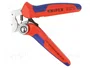 KNIPEX Crimpadora para terminales de cable y puntas de casquillos 28AWG-8AWG
