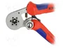 KNIPEX Crimpadora para terminales de cable y puntas de casquillos 28AWG-8AWG