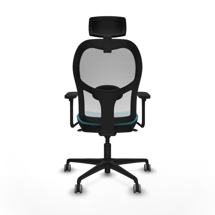 PIQUERAS Y CRESPO Silla de oficina Jorquera con mecanismo Sincro, Turquesa y Blanco PIQUERAS Y CRESPO Silla de oficina Jorquera con mecanismo Sincro, Turquesa y Blanco