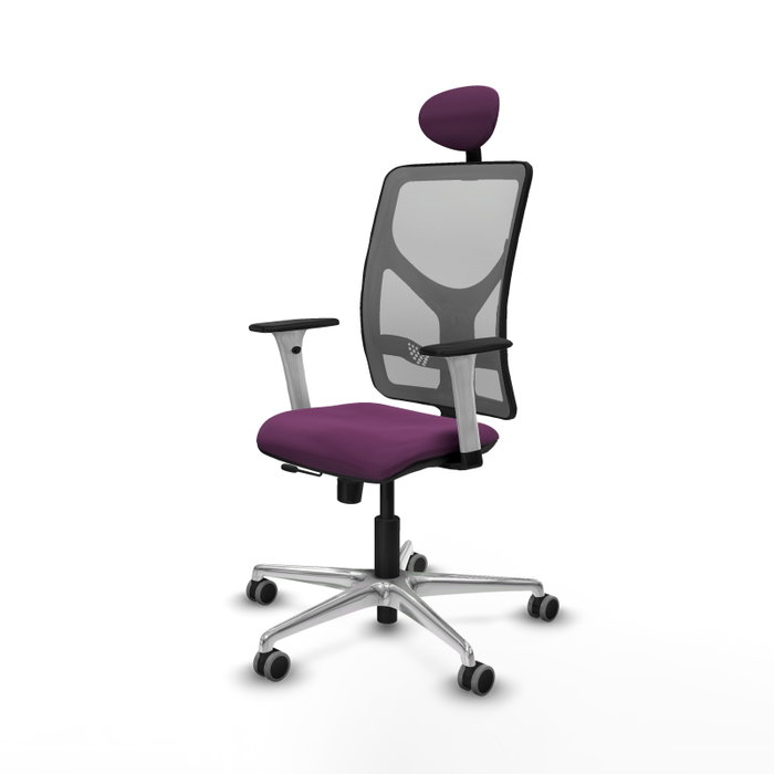 PIQUERAS Y CRESPO Silla de oficina Motilla Morada con mecanismo Sincro/Traslack