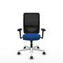 PIQUERAS Y CRESPO Silla de oficina Zulema con mecanismo Sincro, Azul y Negro