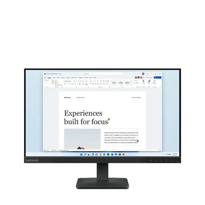 Lenovo L24-4e Monitor Full HD IPS 23.8 pulg. Raven Black