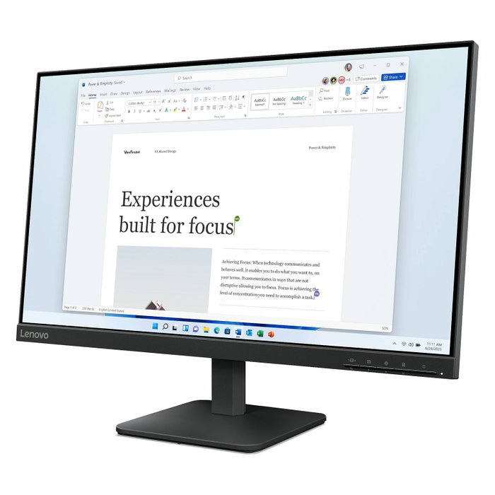 Lenovo L24-4e Monitor Full HD IPS 23.8 pulg. Raven Black