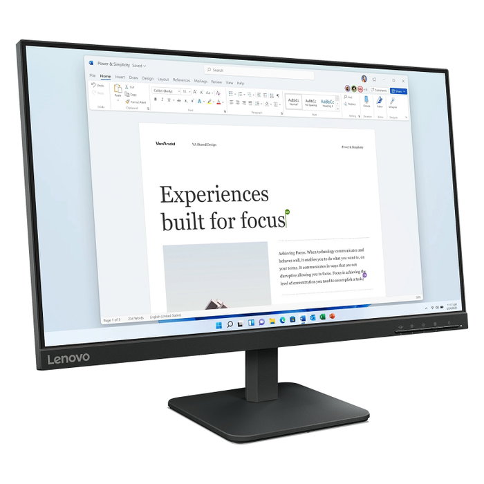 Lenovo L24-4e Monitor Full HD IPS 23.8 pulg. Raven Black