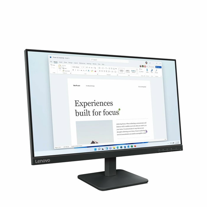 Monitor Lenovo 68C2KAC1EU Full HD 24" 23,8"