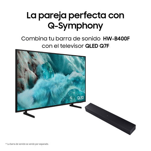 Samsung Barra de sonido HW-B400F/ZF Serie B 2.0 40W con Woofer Integrado, Dolby 2.0, One Remote y Bluetooth
