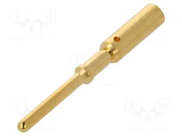HARTING Conector M12 Macho Recto para Alimentación, Crimpado, Contacto Dorado