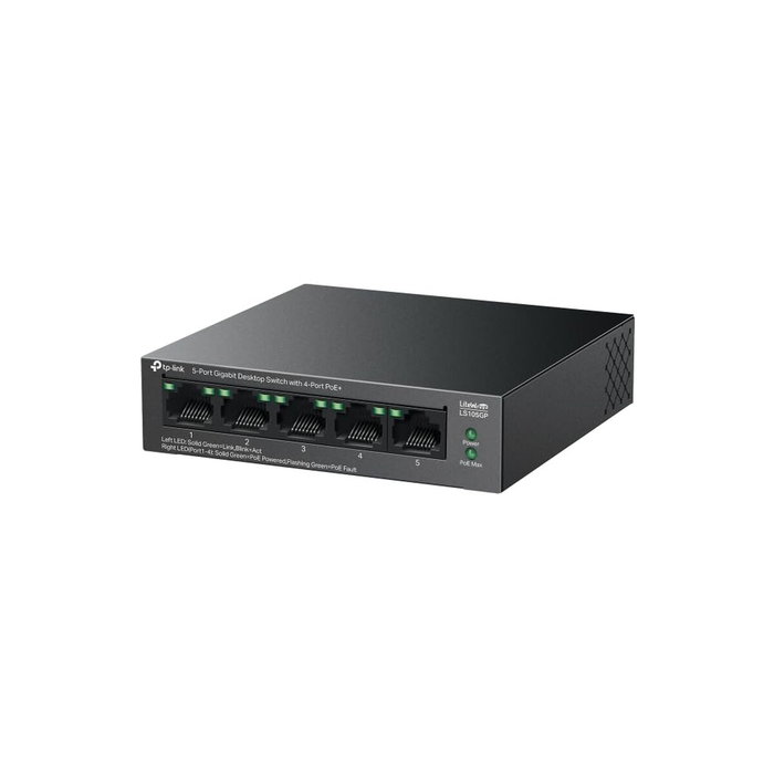 TP-Link LS105GP Switch Gigabit de 5 puertos con 4 puertos PoE+