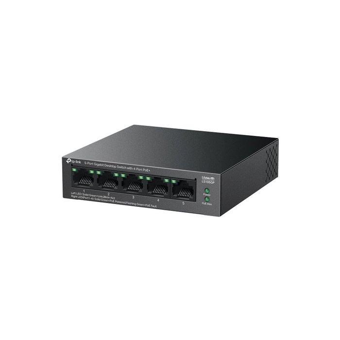 TP-Link LS105GP Switch Gigabit de 5 Puertos con 4 Puertos PoE+