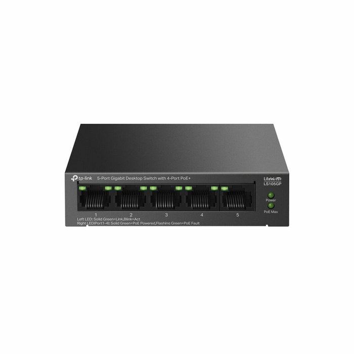 TP-Link LS105GP Switch Gigabit de 5 Puertos con 4 Puertos PoE+