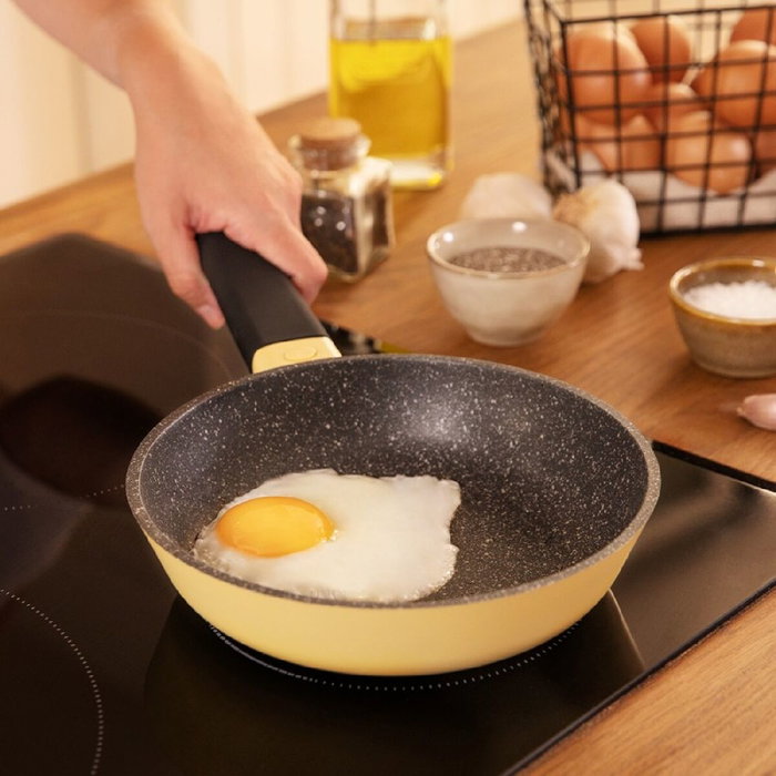 Set de Sartenes Cecotec Polka Experience 18-22-26 Bucket Set Vulcano Amarillo Aluminio 3 Piezas Set de Sartenes Cecotec Polka Experience 18-22-26 Bucket Set Vulcano Amarillo Aluminio 3 Piezas