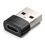 Vention CDWB0 Adaptador Conector USB Tipo-C Macho a USB-A Hembra, USB 3.2 Gen 1, Chapado en Níquel, Negro