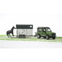 Bruder Coche Land Rover con Transporte de Caballos