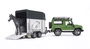 Bruder Coche Land Rover con Transporte Caballos Coche 28x13,8x15,3 cm Remolque 34x14x18 cm