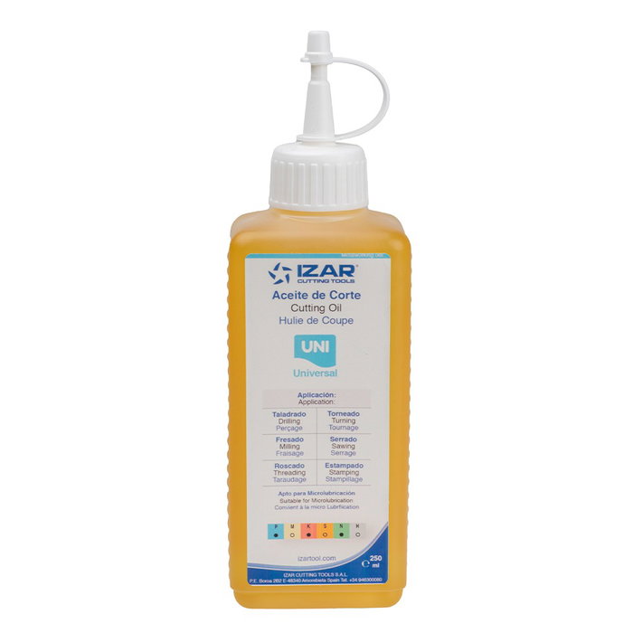 IZAR Aceite de corte / refrigerante universal líquido para metales ferrosos, 250 ml