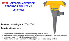 HOZELOCK Aspersor Redondo para 177 m2 2510P0000