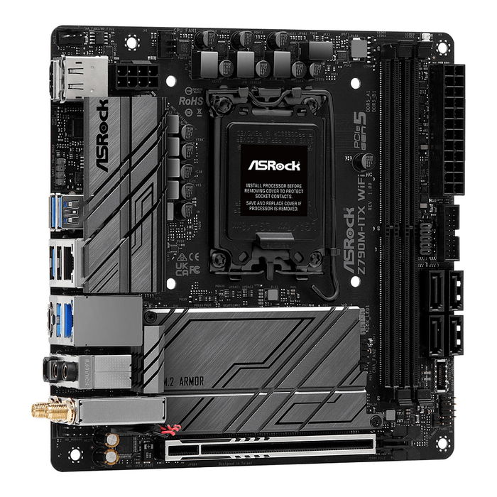 ASRock Z790M-ITX Wifi Placa Base Mini ITX, Intel Z790, LGA 1700, DDR5, Wi-Fi 6E