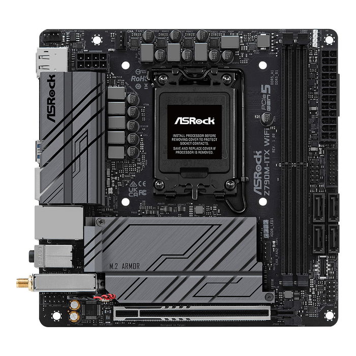 ASRock Z790M-ITX Wifi Placa Base Mini ITX, Intel Z790, LGA 1700, DDR5, Wi-Fi 6E