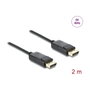 DeLOCK Cable DisplayPort 8K 60 Hz con Geflechtmantel 2 m