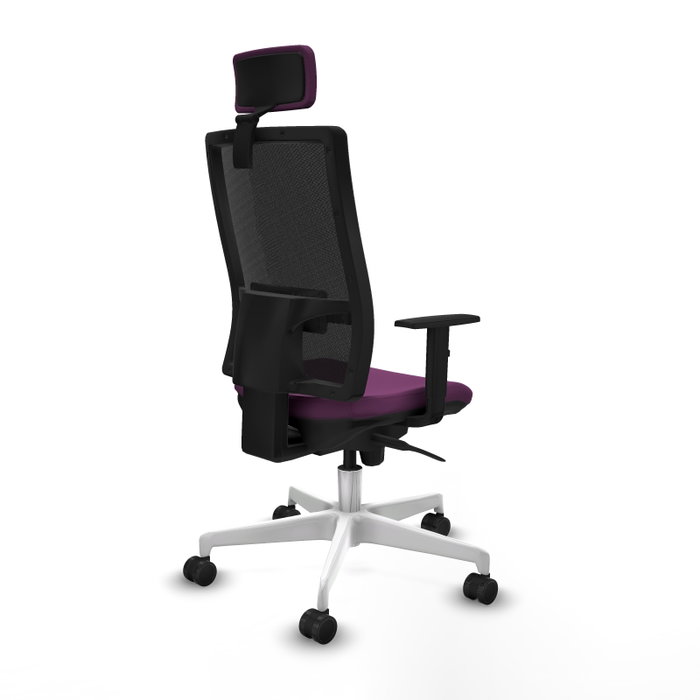 PIQUERAS Y CRESPO Silla de oficina Horna con mecanismo Sincro, Morado y Negro PIQUERAS Y CRESPO Silla de oficina Horna con mecanismo Sincro, Morado y Negro