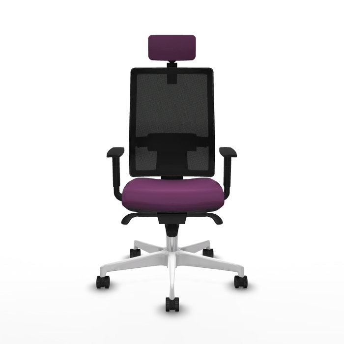 PIQUERAS Y CRESPO Silla de oficina Horna con mecanismo Sincro, Morado y Negro PIQUERAS Y CRESPO Silla de oficina Horna con mecanismo Sincro, Morado y Negro