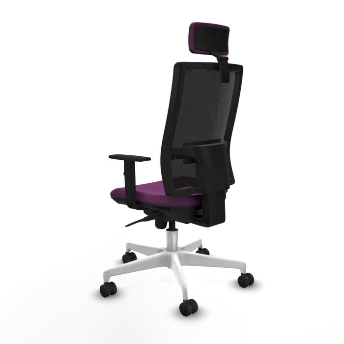PIQUERAS Y CRESPO Silla de oficina Horna con mecanismo Sincro, Morado y Negro PIQUERAS Y CRESPO Silla de oficina Horna con mecanismo Sincro, Morado y Negro