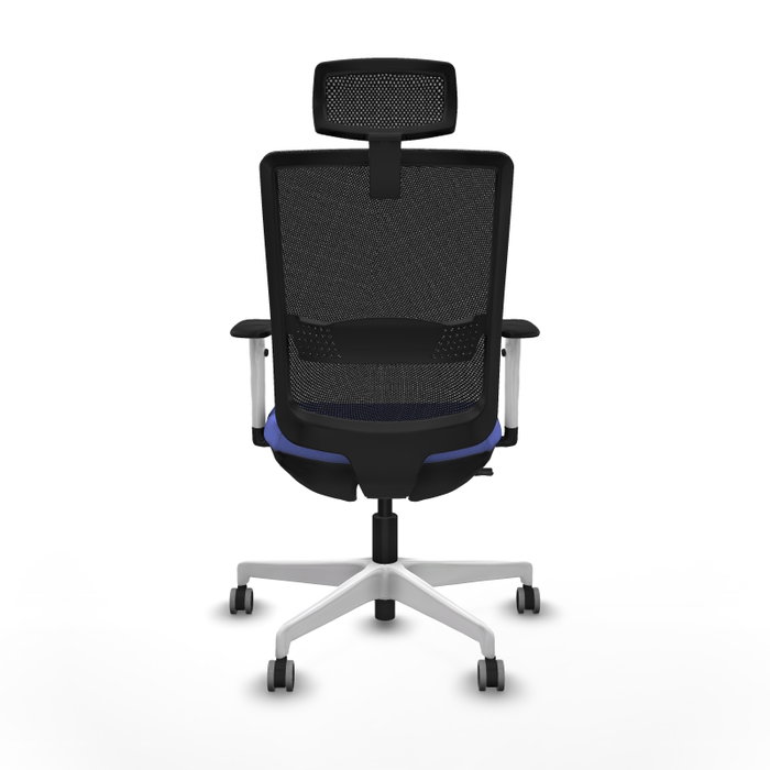 PIQUERAS Y CRESPO Silla de oficina Haches con mecanismo Sincro/Traslack Azul claro y Negro
