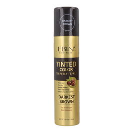 Ebin New York Tinted Color Darkest Brown Spray 100 ml Spray de color temporal para cabellos coloreados