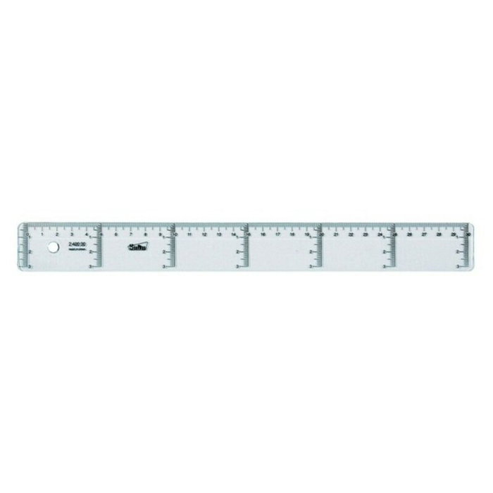 Safta Regla de 30 cm de cristal Safta Regla de 30 cm de cristal
