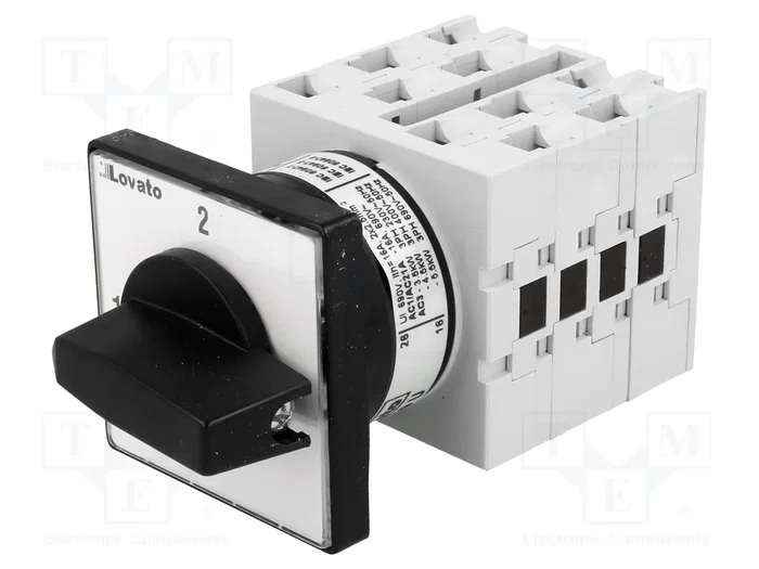 LOVATO ELECTRIC Interruptor de leva GX de 2 posiciones, 16A LOVATO ELECTRIC Interruptor de leva GX de 2 posiciones, 16A