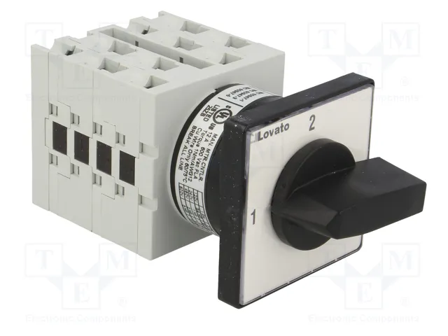 LOVATO ELECTRIC Interruptor de leva GX de 2 posiciones, 16A LOVATO ELECTRIC Interruptor de leva GX de 2 posiciones, 16A