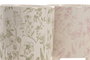 DKD Home Decor Macetero Shabby Blanco Verde Set de 3 (2 Unidades) 13.7 x 14.7 x 13.7 cm