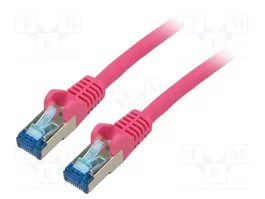GOOBAY Patch cord Cat 6a S/FTP 10m Rosa