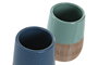 DKD Home Decor Vasos de Gres Surtido de 2 Unidades